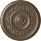 Ekena Millwork Tyrone Ceiling Medallion (Fits Canopies up to 6 3/4"), Hand-Painted Warm Silver, 16 1/8"OD x 3/4"P CM16TYWSS - alternate 1